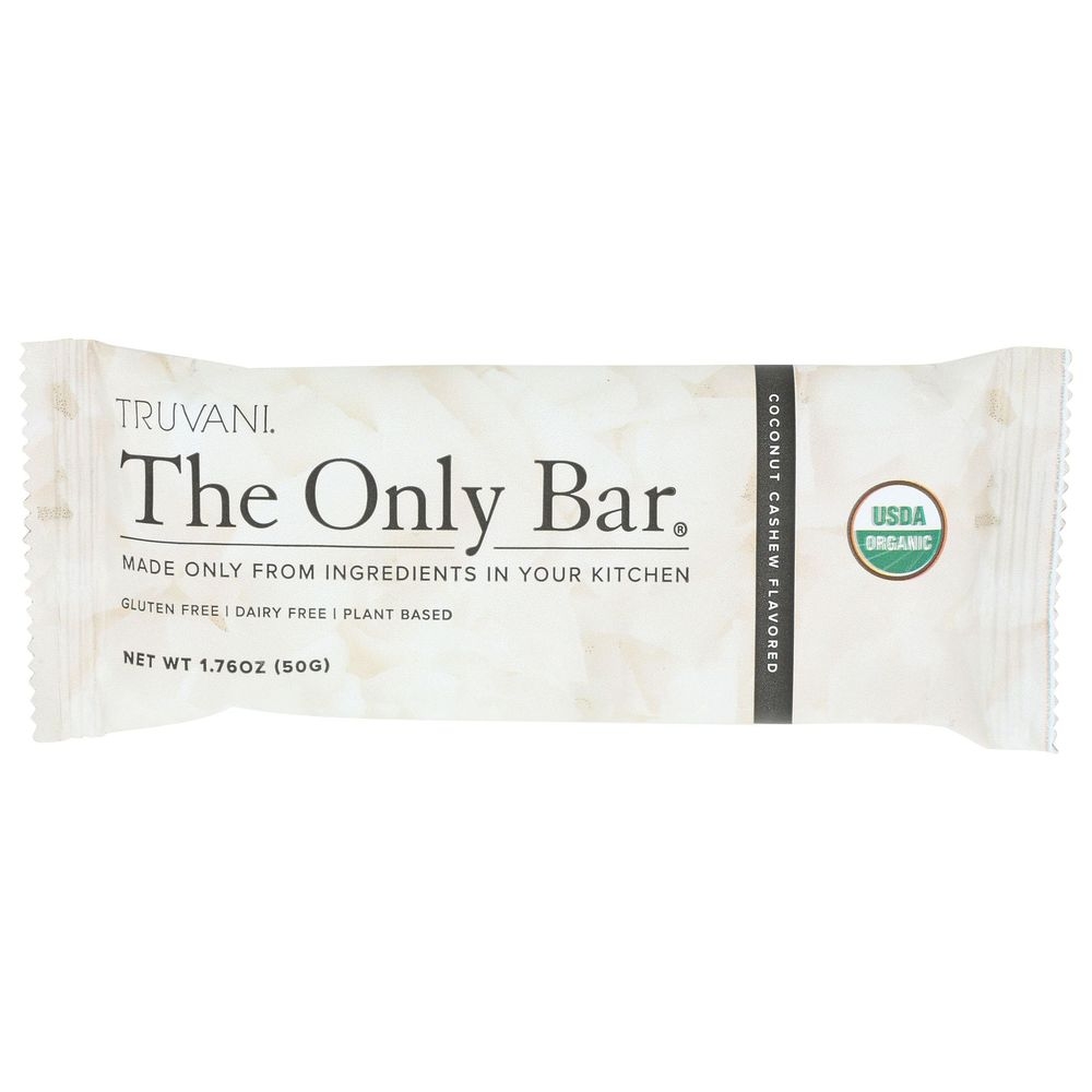 Truvani Organic Coconut Cashew Bar, 1.76 Ounce -- 12 per case