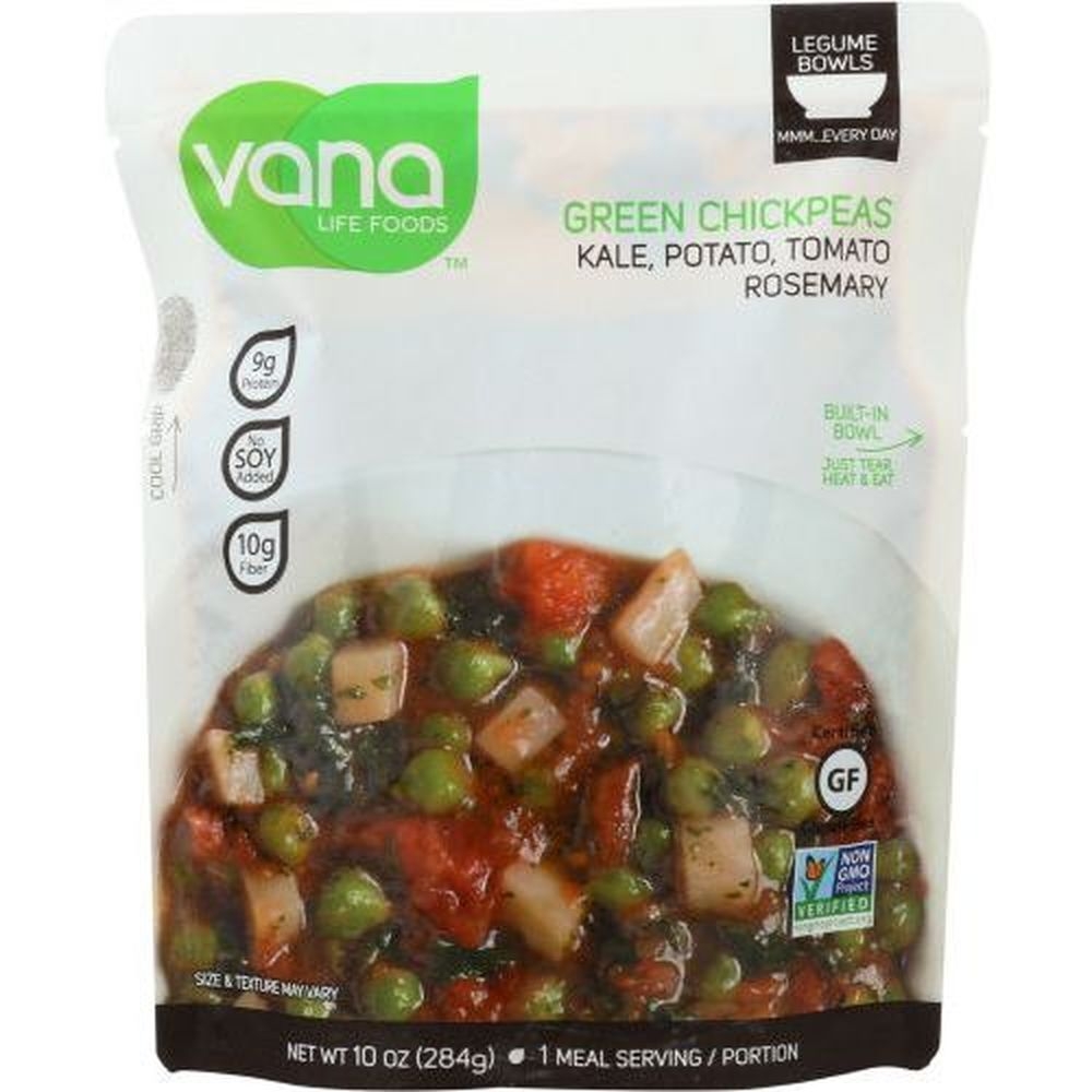 Vana Life Foods Chickpea Kale Potato Tomato Rosemary Superfood Bowl, 10 Ounce -- 6 per case