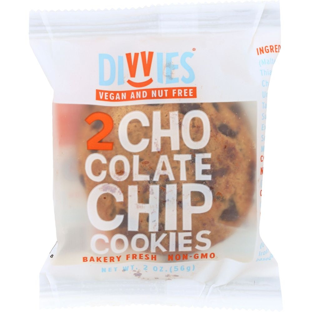 Divvies Chocolate Chip Cookies, 2 Ounce -- 27 per case