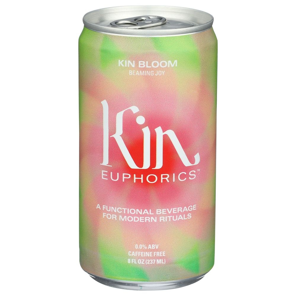 Kin Euphorics Bloom Joy Non-Alcoholic Functional Beverage, 8 Fluid Ounce -- 24 per case
