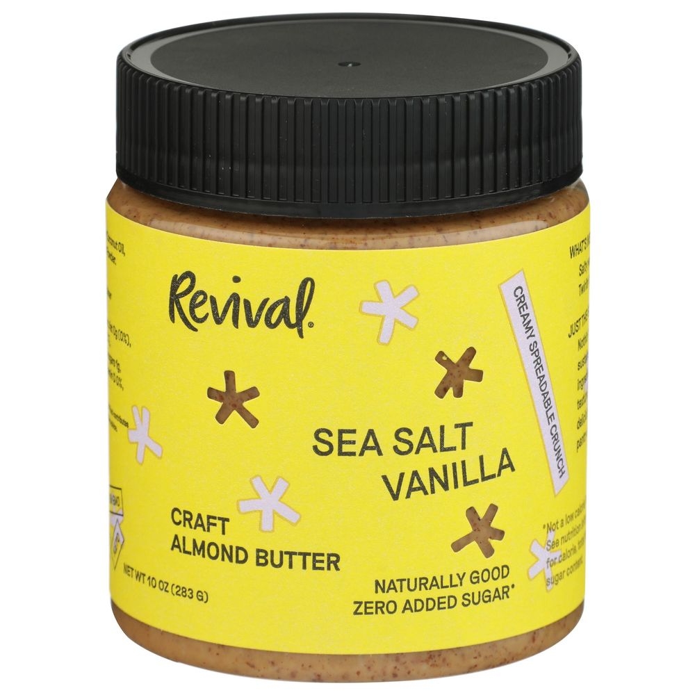 Revival Sea Salt Vanilla Almond Butter, 10 Ounce -- 6 per case