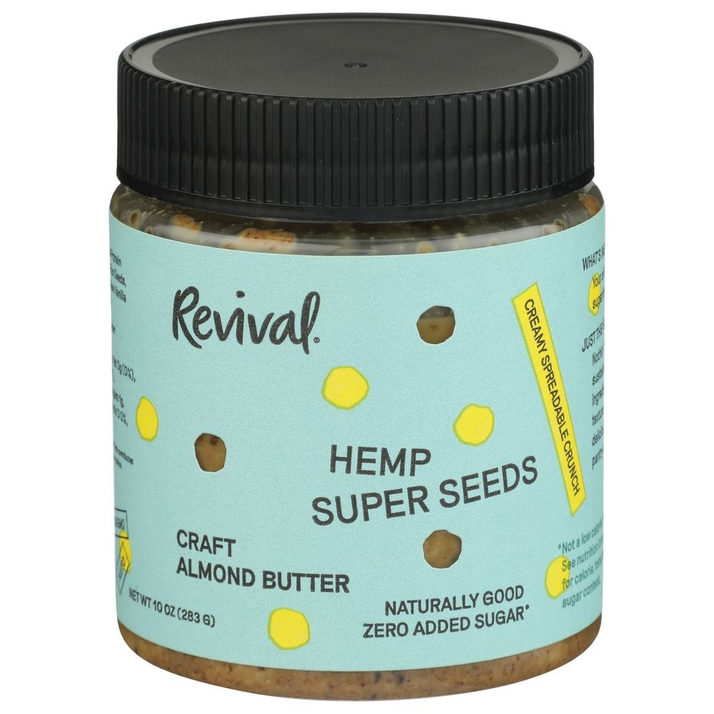 Revival Hemp Super Seeds Almond Butter, 10 Ounce -- 6 per case