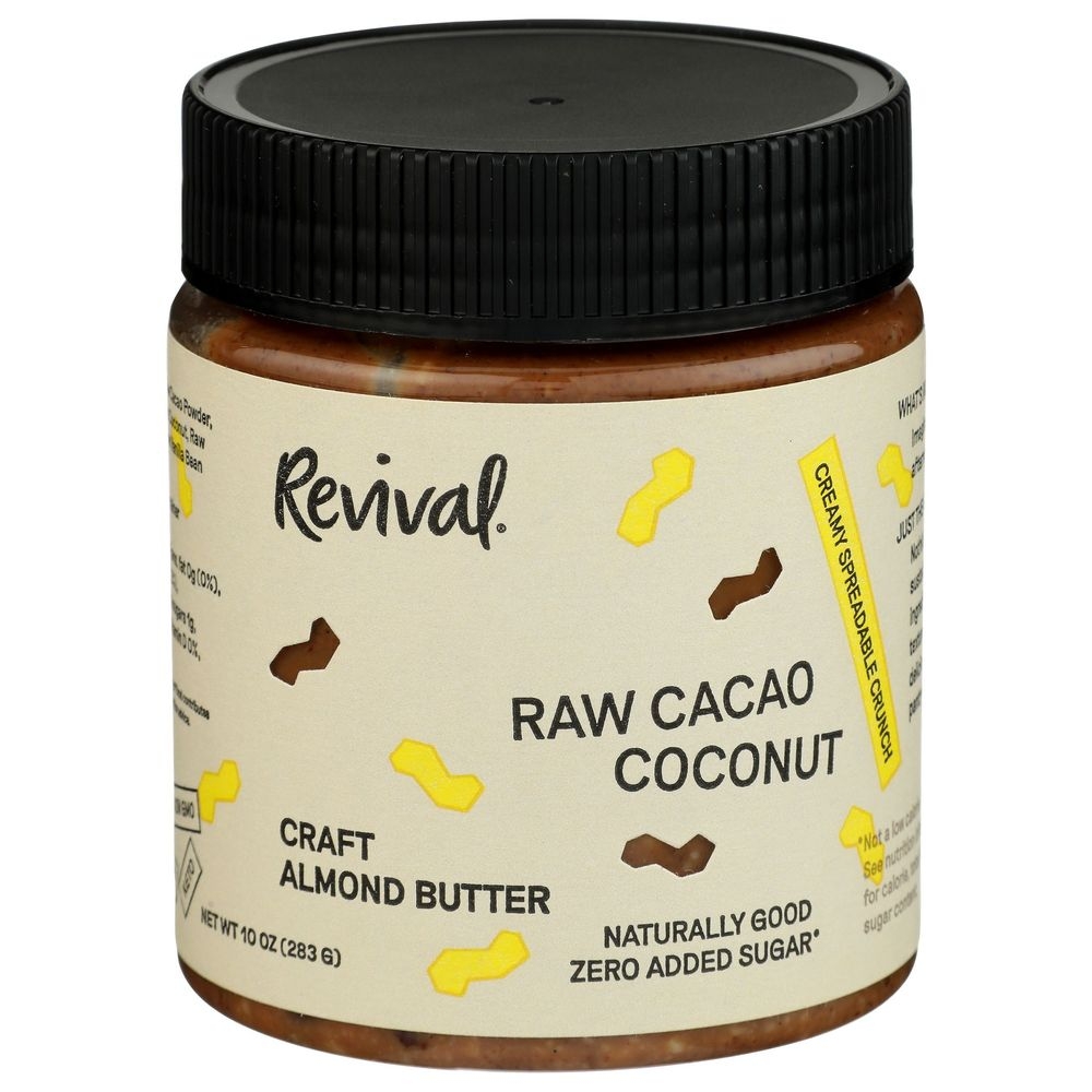 Revival Raw Cacao Coconut Almond Butter, 10 Ounce -- 6 per case
