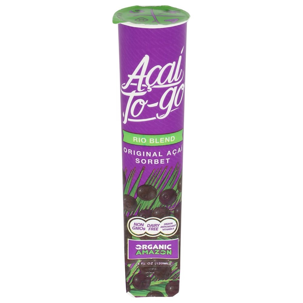 Acai To Go Rio Blend Original Acai Sorbet, 4 Fluid Ounce -- 15 per case
