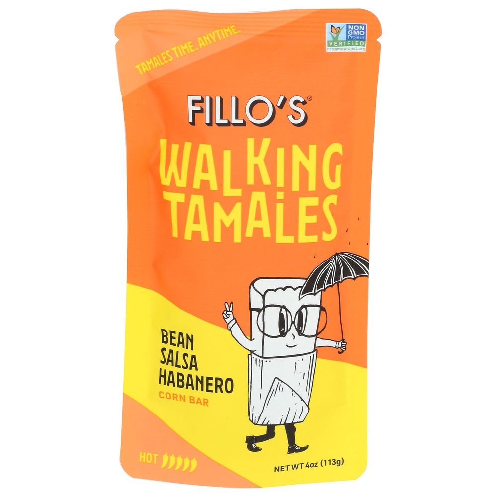 Fillos Salsa Habanero Bean Walking Tamales, 4 Ounce -- 7 per case