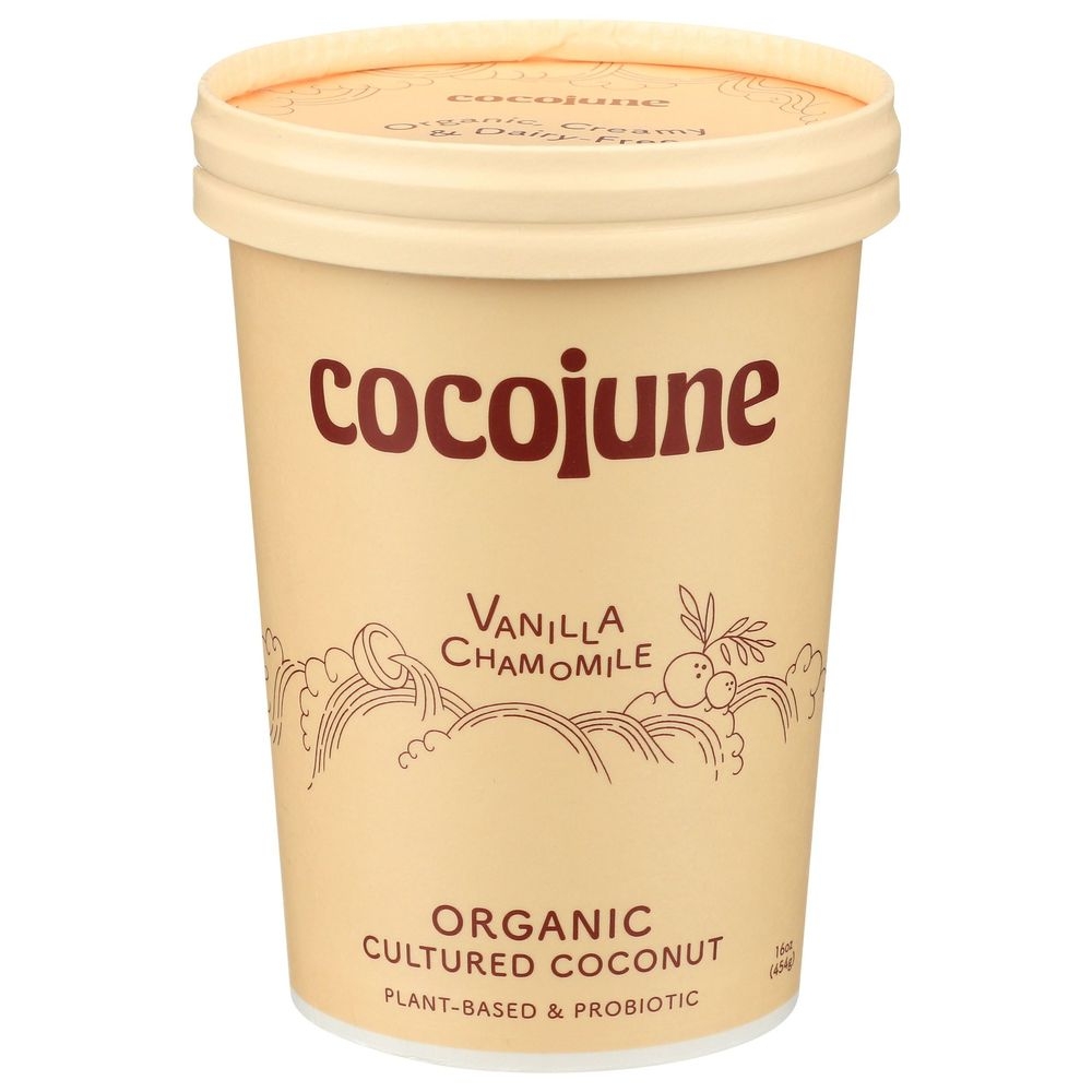 Cocojune Organic Vanilla Chamomile Cultured Coconut Yogurt, 12.5 Ounce -- 8 per case
