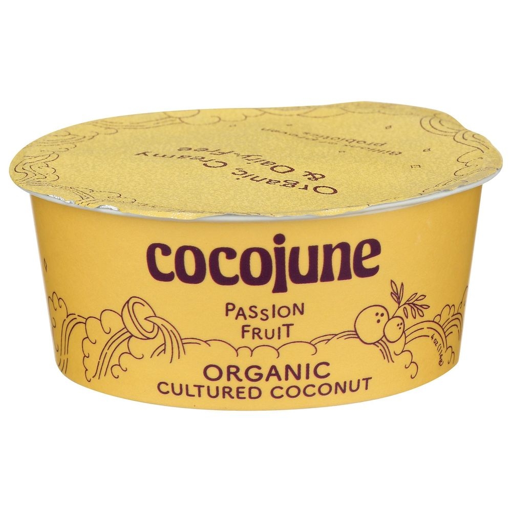 Cocojune Organic Passion Fruit Cultured Coconut Yogurt, 4 Ounce -- 12 per case