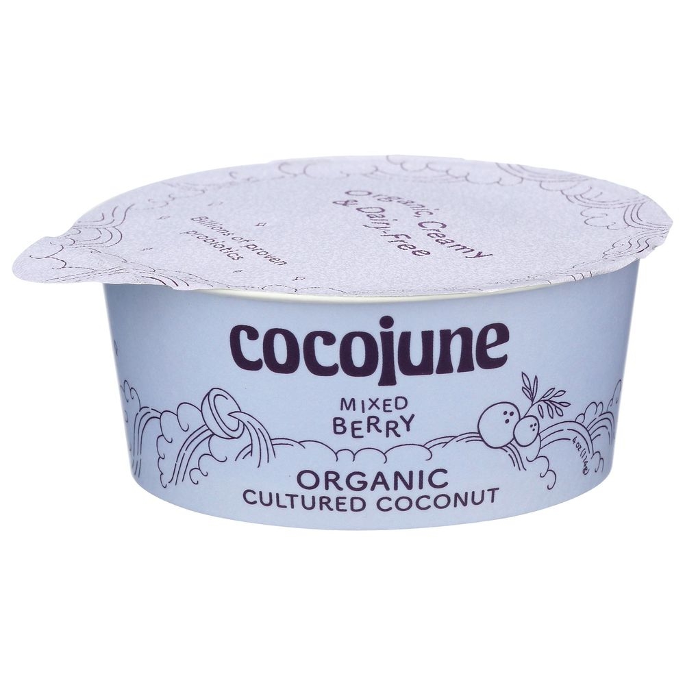 Cocojune Organic Mixed Berry Cultured Coconut Yogurt, 4 Ounce -- 12 per case