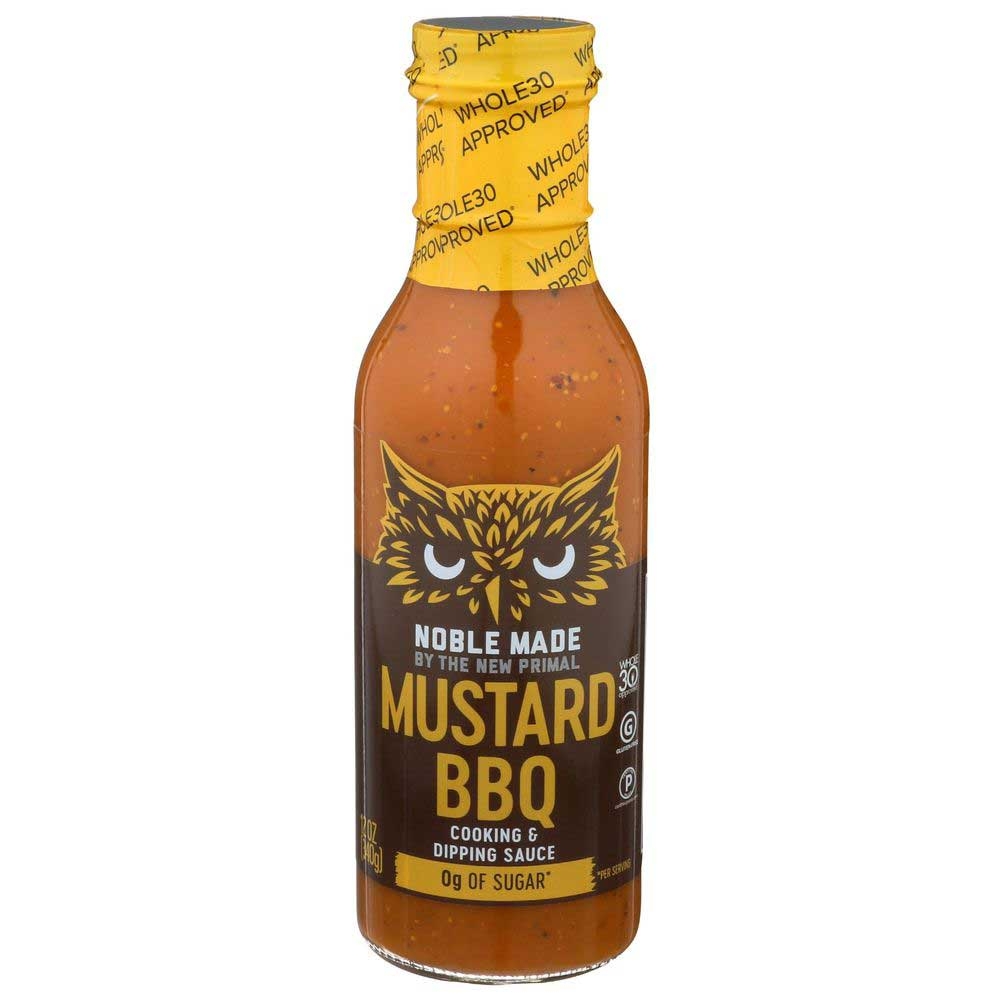 The New Primal Mustard BBQ Cooking and Dipping Sauce, 12 Ounce -- 6 per case