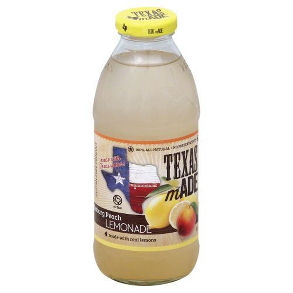 Texas Made Fredericksburg Peach Lemonade, 16 Fluid Ounce -- 12 per case