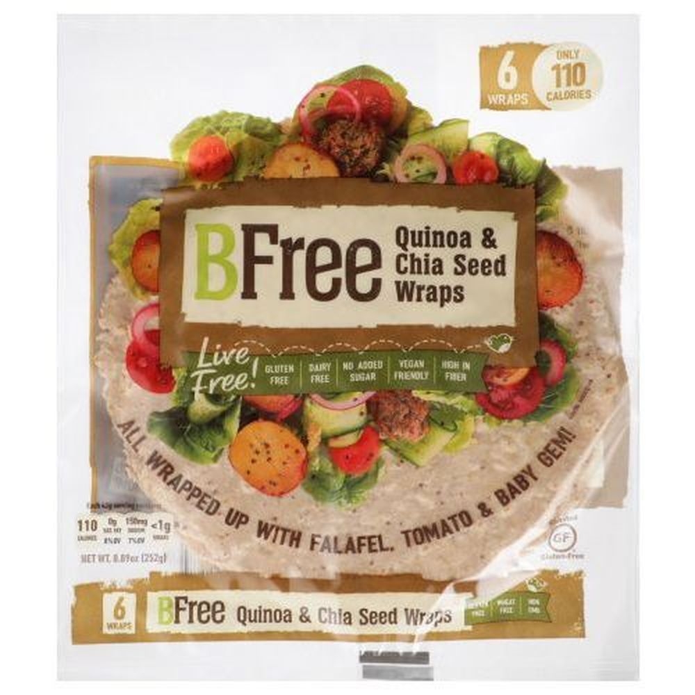 Bfree Quinoa and Chia Seed Wrap, 8.9 Ounce -- 12 per case