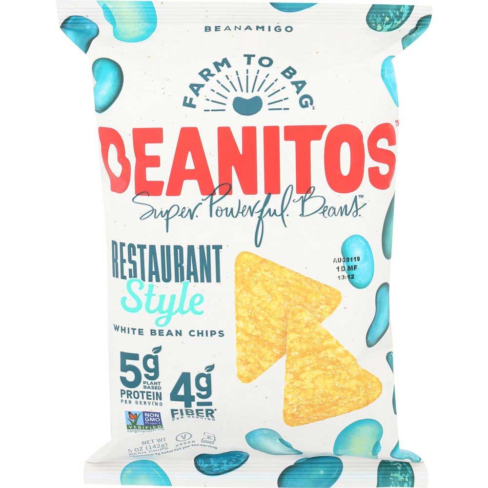 Beanitos Restaurant Style White Bean Chips, 5 Ounce -- 6 per case