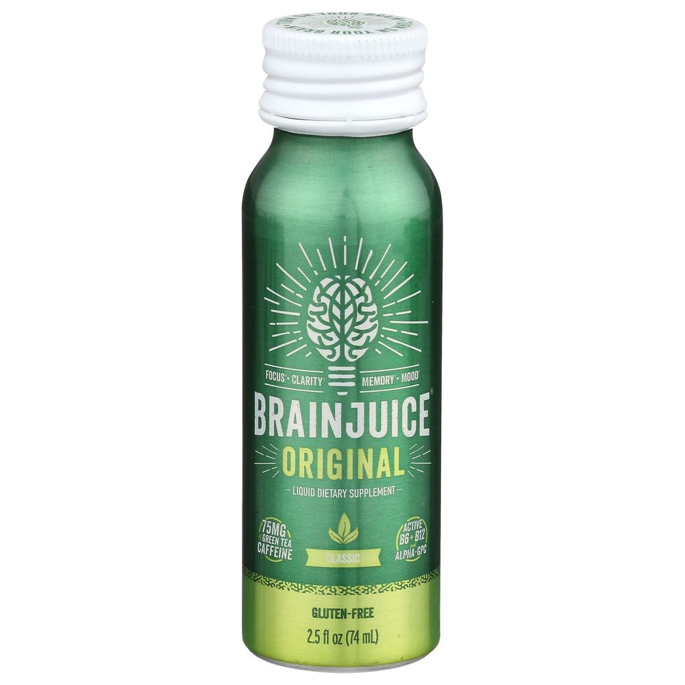 Brainjuice Original Classic Supplement Drink, 2.5 Fluid Ounce -- 12 per case