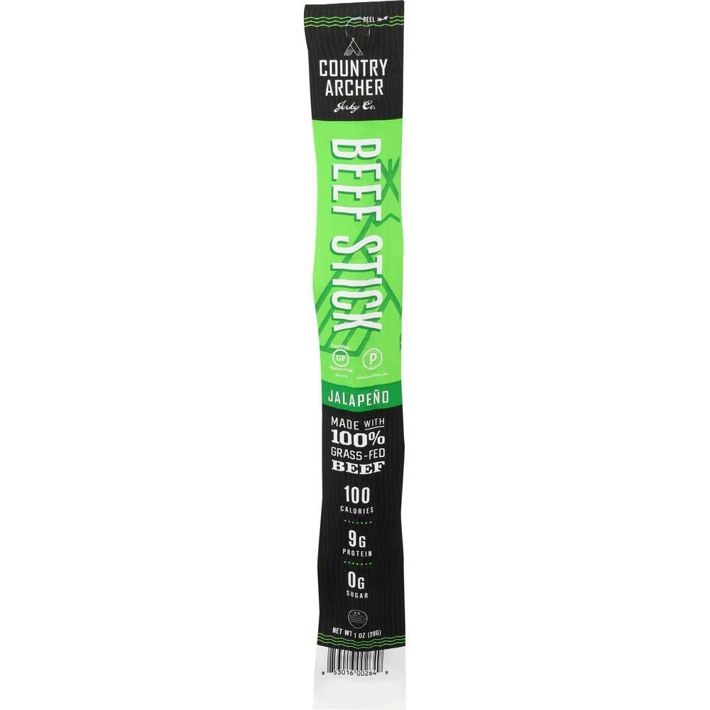 Country Archer Jalapeno Beef Stick, 1 Ounce -- 18 per case
