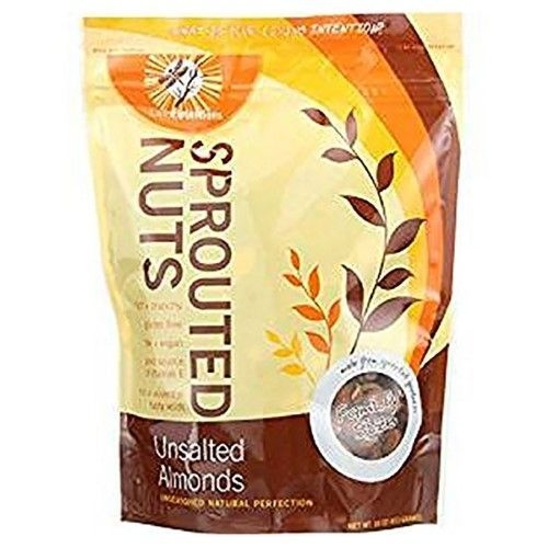 Living Intentions Unsalted Sprouted Almonds, 1 Pound -- 15 per case