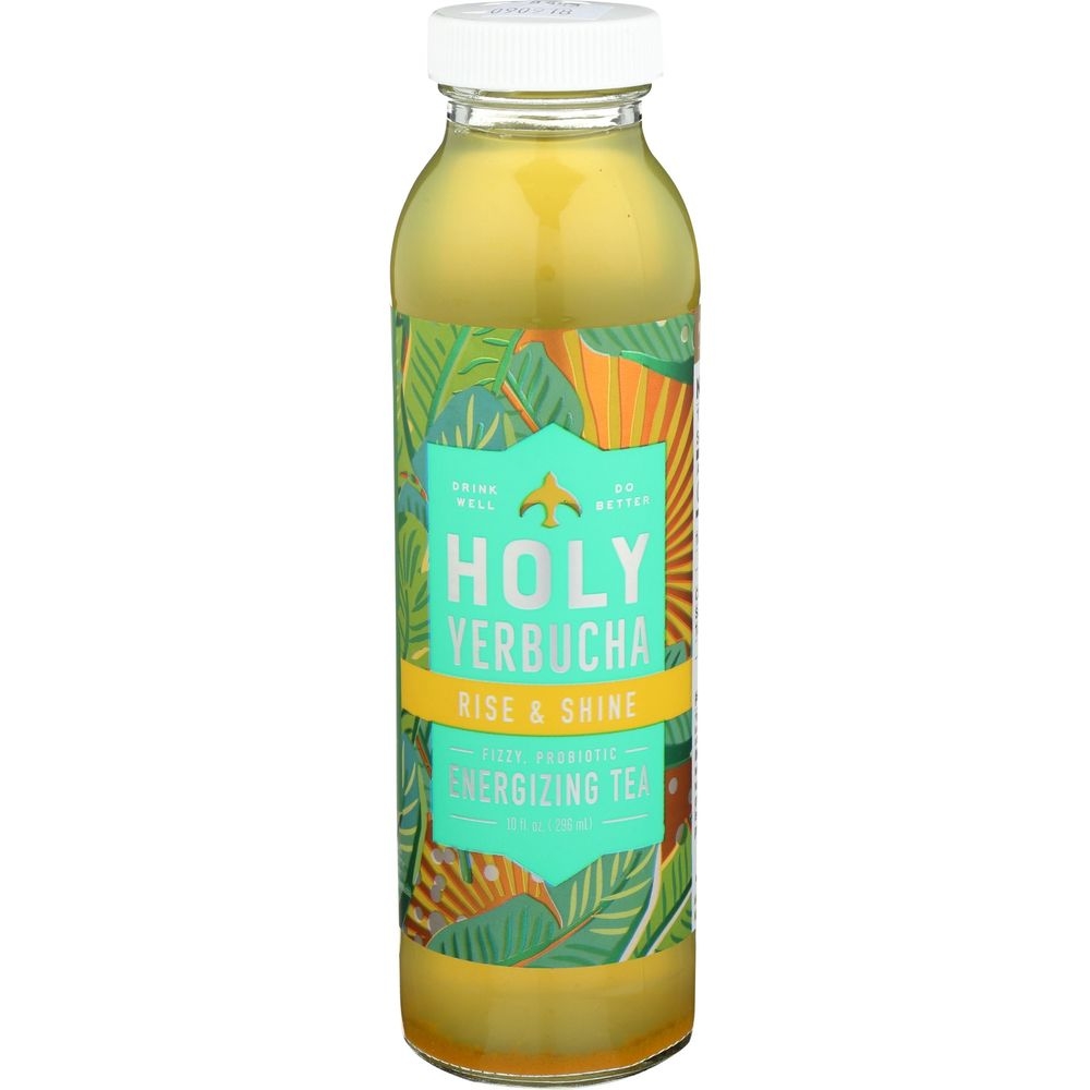 Holy Yerbucha Rise and Shine Energizing Tea, 10 Fluid Ounce -- 12 per case