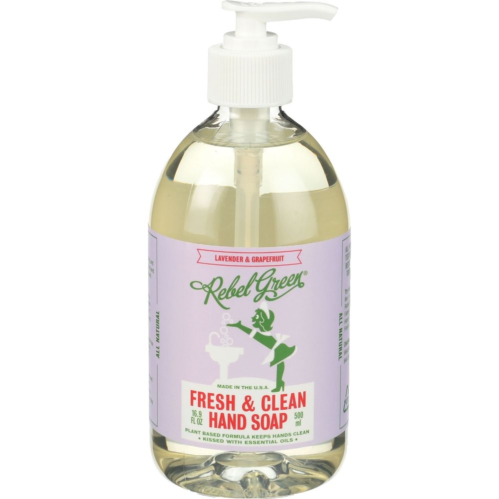 Rebel Green Lavender and Grapefruit Fresh Clean Hand Soap, 16.9 Ounce -- 4 per case