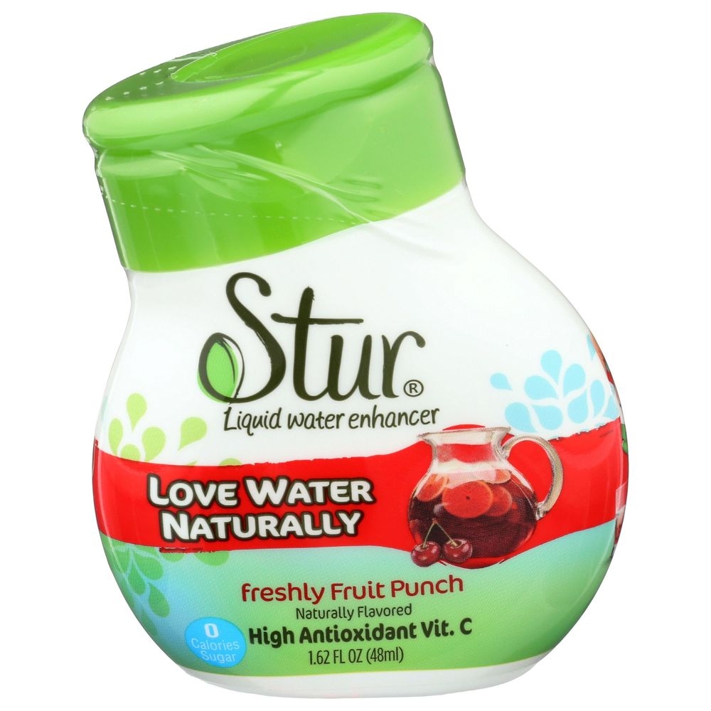 Stur Freshly Fruit Punch Liquid Water Enhancer, 1.62 Ounce -- 6 per case