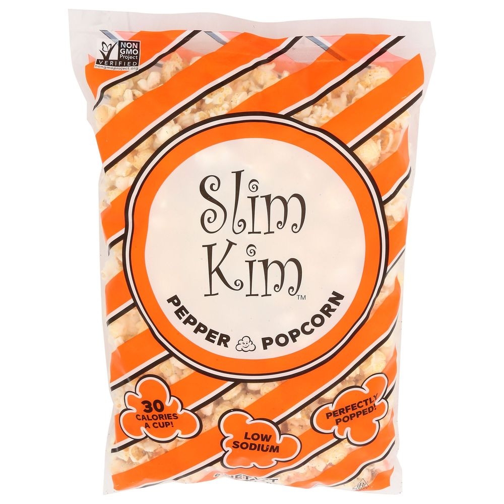 Slim Kim Pepper and Salt Popcorn, 6 Ounce -- 8 per case