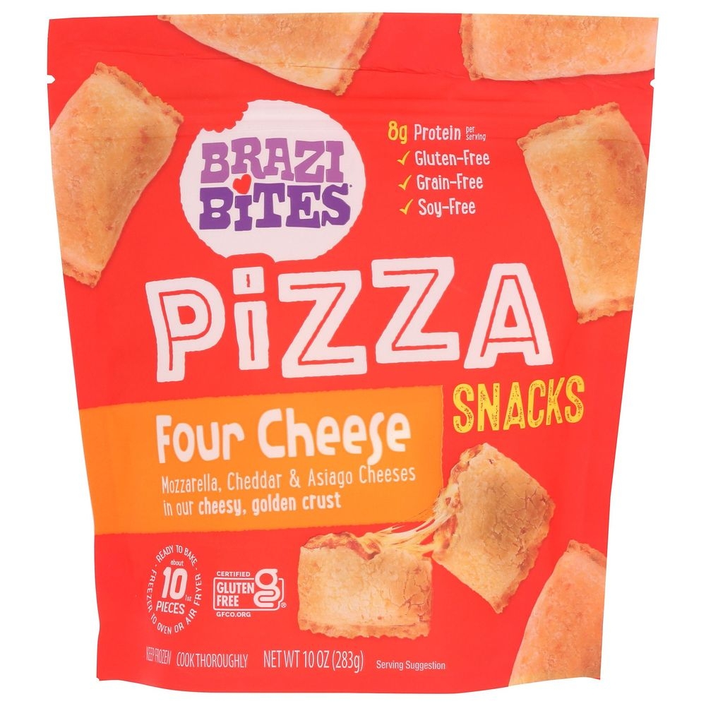 Brazi Bites Four Cheese Pizza Snacks, 10 Ounce -- 8 per case