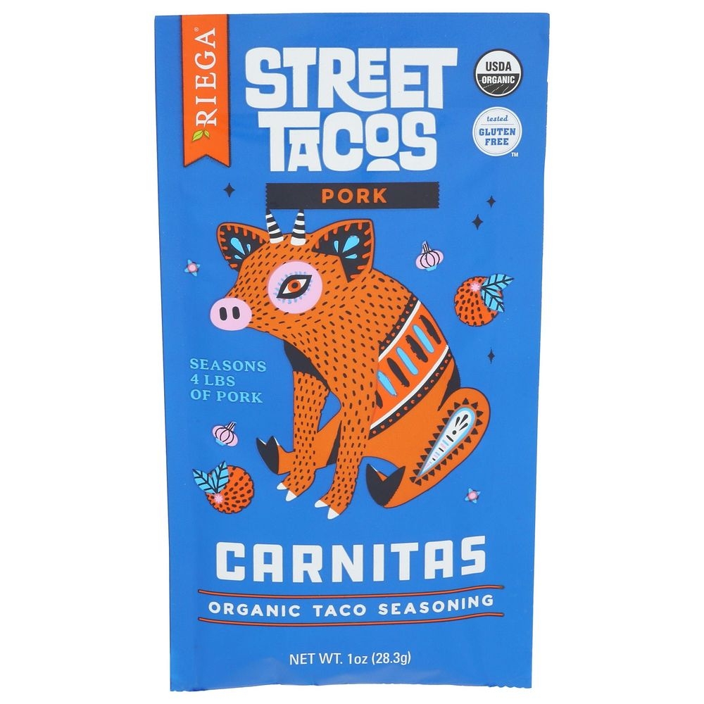 Riega Street Tacos Organic Carnitas Seasoning, 1 Ounce -- 8 per case