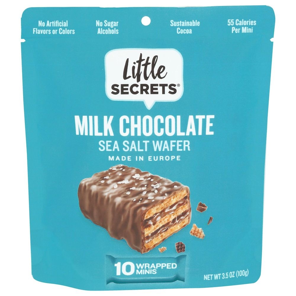 Little Secrets Milk Chocolate Sea Salt Wafer, 3.5 Ounce -- 6 per case