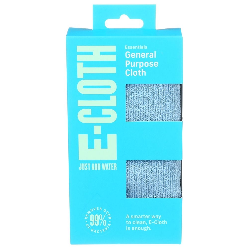 E-Cloth Alaskan Blue General Purpose Microfiber Cleaning Cloth -- 5 per case