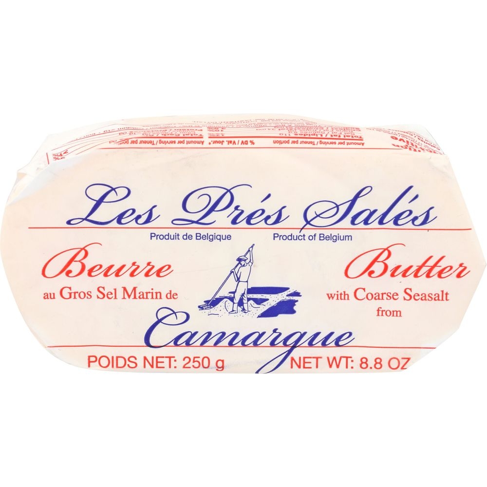 Les Pres Sales Butter with Coarse Sea Salt, 8.8 Ounce -- 20 per case