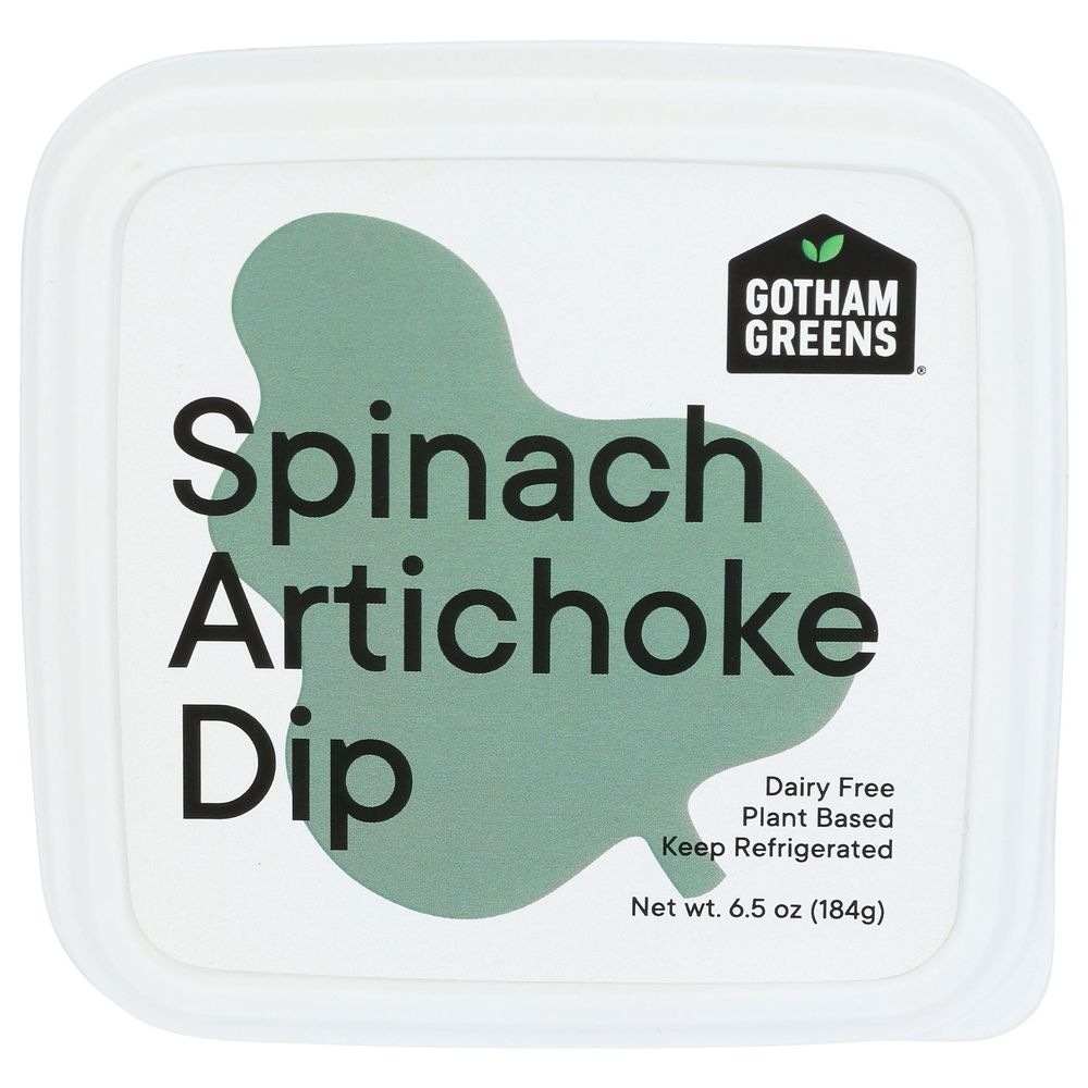 Gotham Greens Spinach Artichoke Dip, 6.5 Ounce -- 6 per case