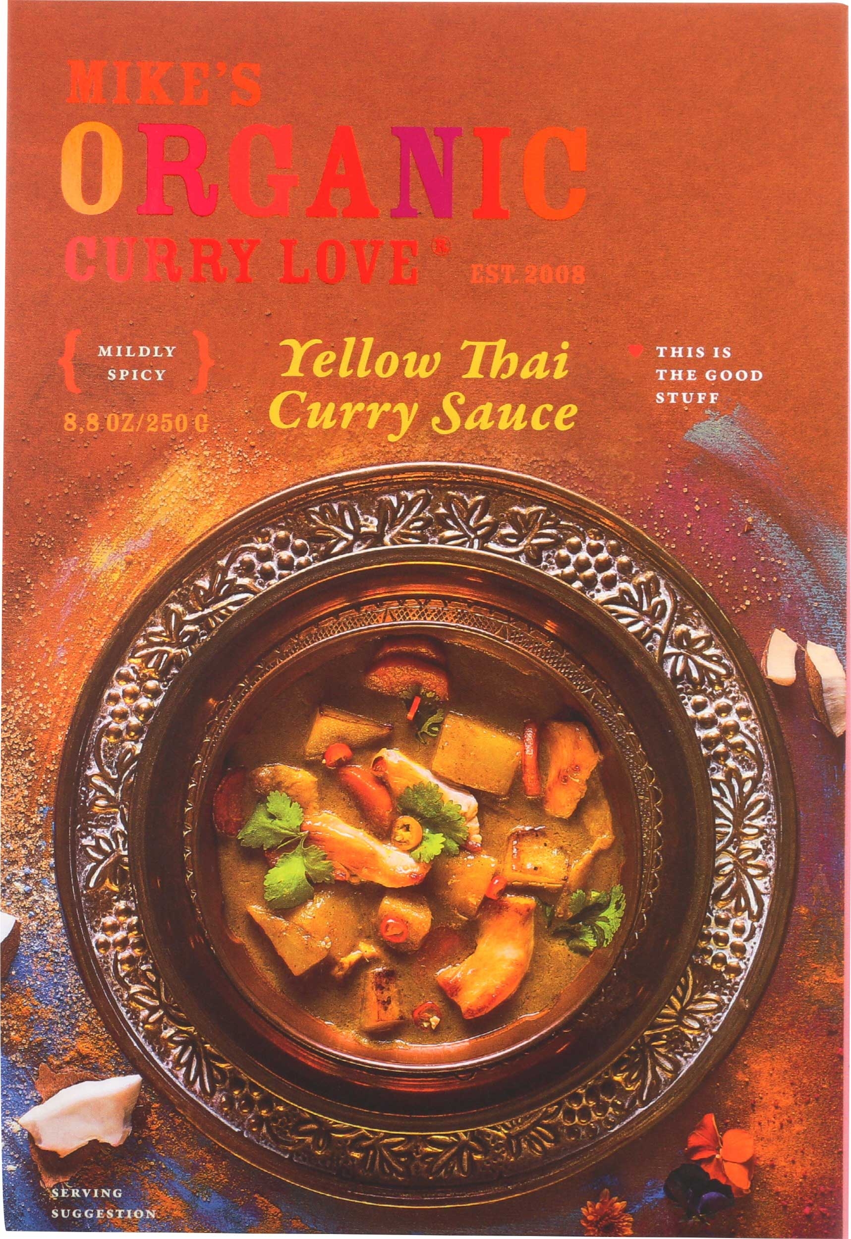 Curry Love Organic Yellow Thai Curry Sauce, 8.8 Ounce -- 6 per case