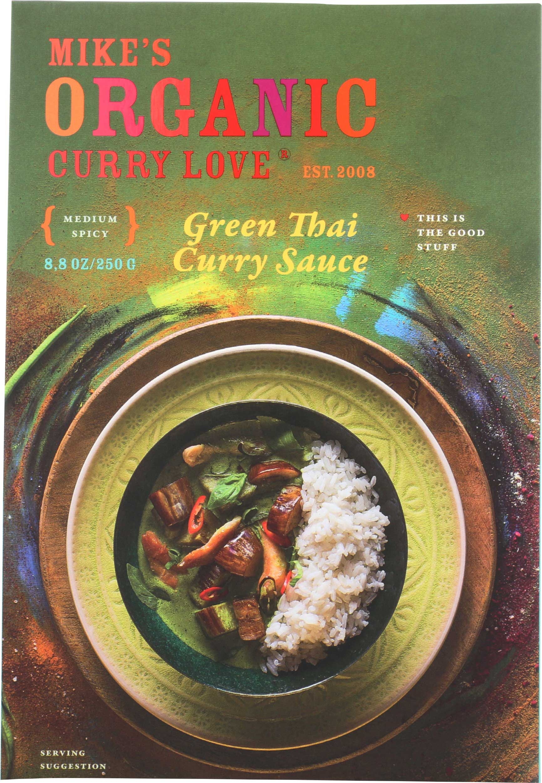 Curry Love Organic Green Thai Curry Sauce, 8.8 Ounce -- 6 per case