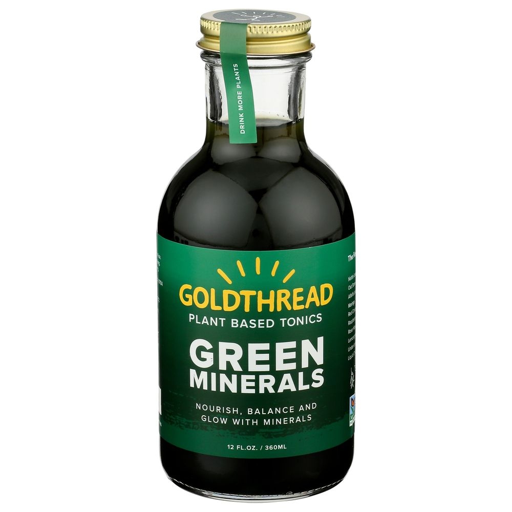 Goldthread Green Minerals Plant Based Tonic, 12 Fluid Ounce -- 6 per case