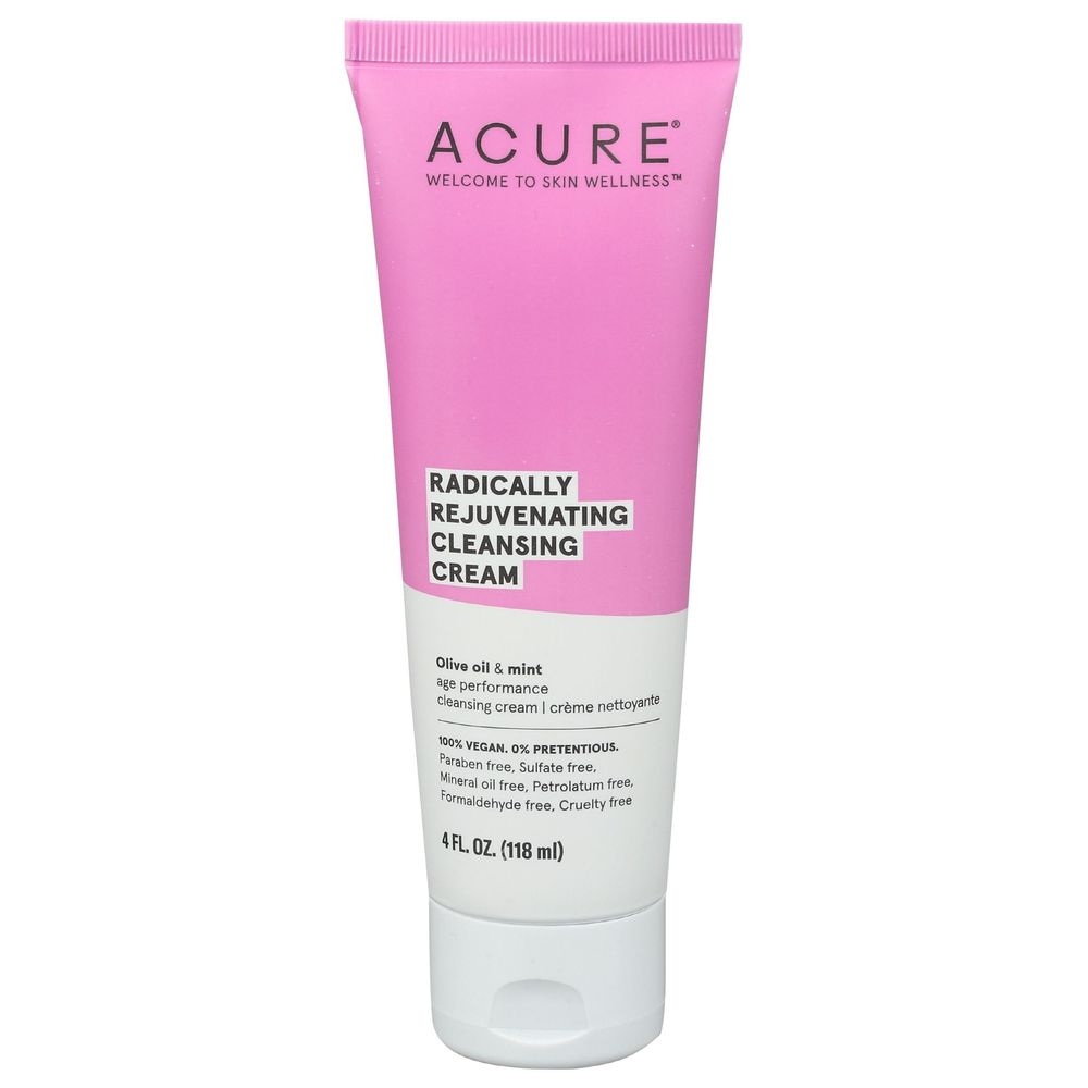 Acure Radically Rejuvenating Cleansing Cream, 4 Fluid Ounce