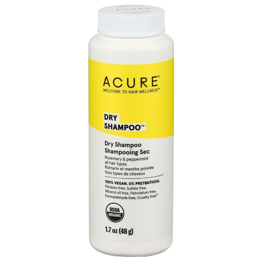 Acure Rosemary and Peppermint Dry Shampoo for All Hair Types, 1.7 Ounce