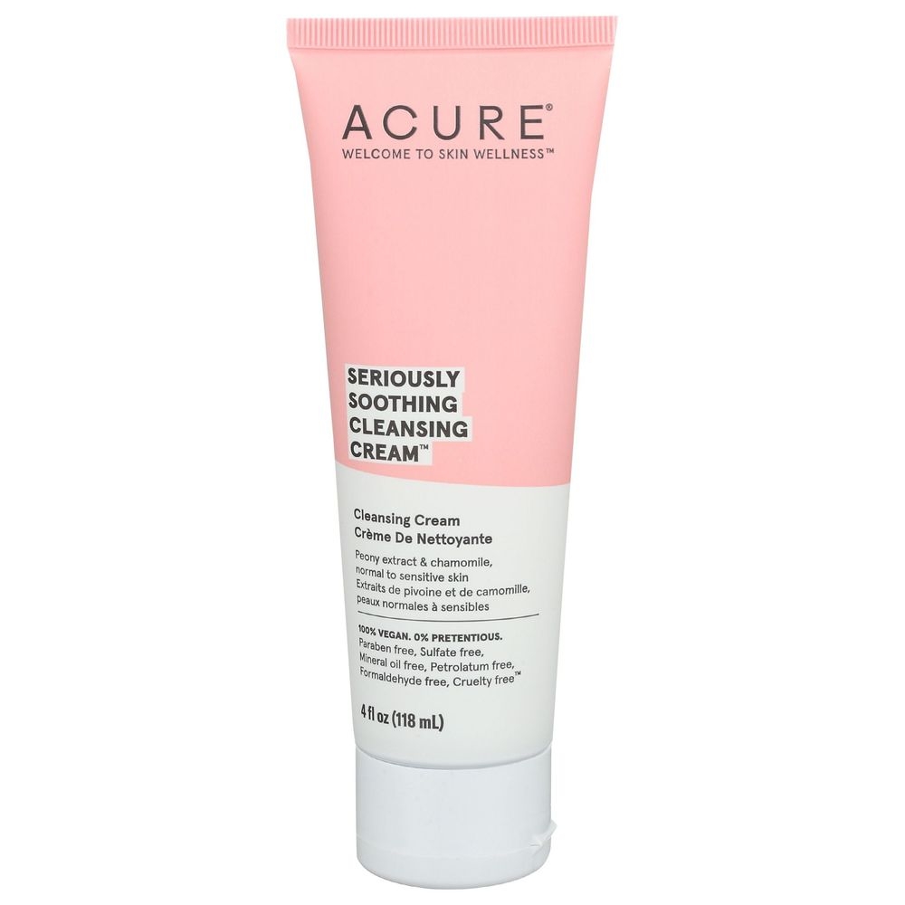 Acure Seriously Soothing Cleansing Cream, 4 Ounce