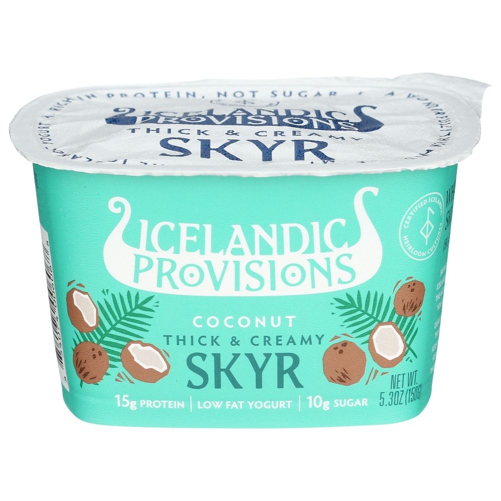 Icelandic Provisions Coconut Thick and Creamy Skyr Yogurt, 5.3 Fluid Ounce -- 12 per case