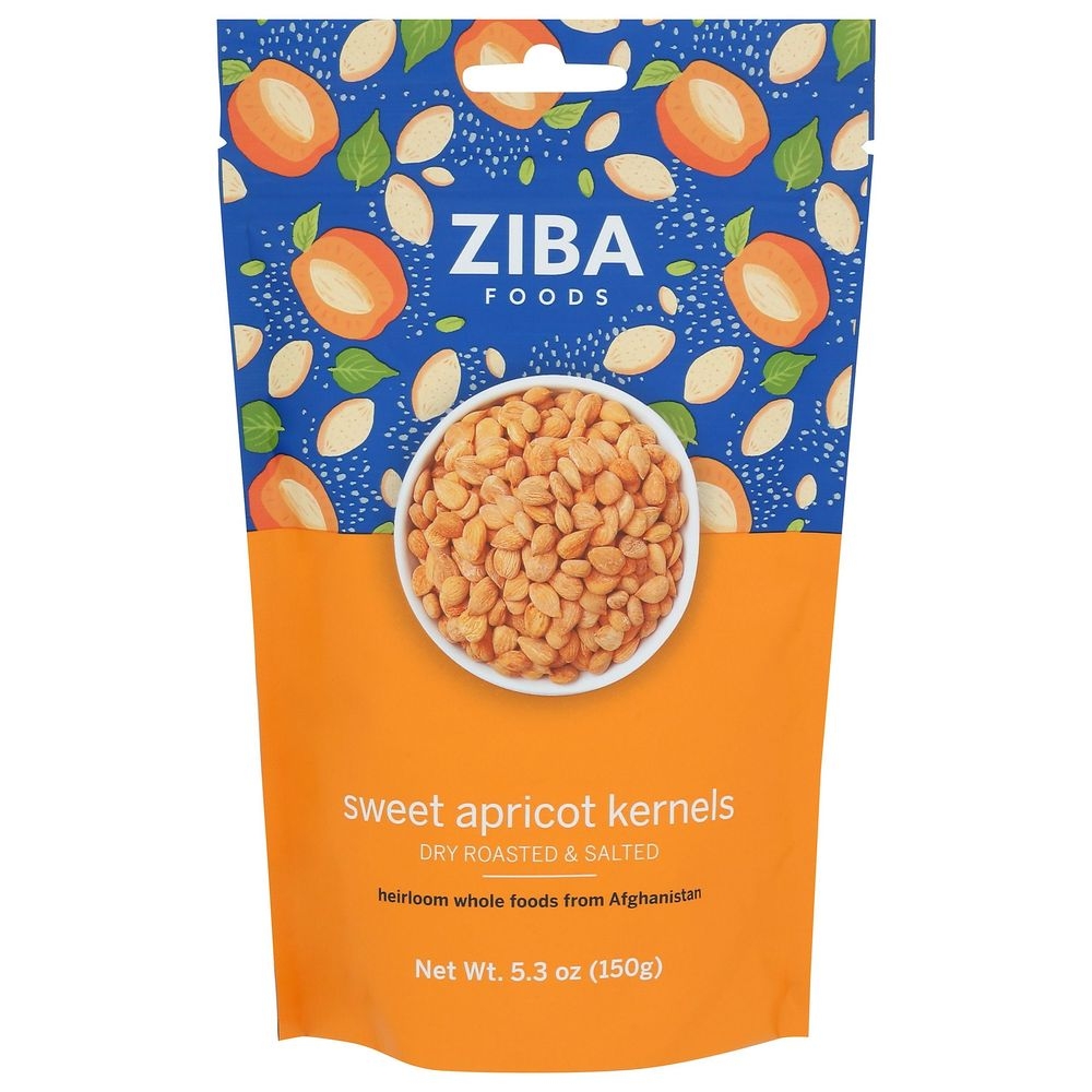 Ziba Foods Dry Roasted and Salted Sweet Apricot Kernels, 5.3 Ounce -- 6 per case