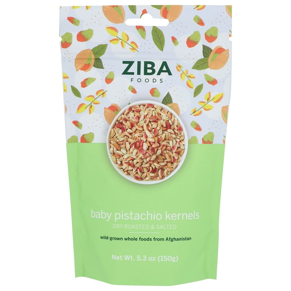 Ziba Foods Dry Roasted and Salted Baby Pistachio Kernels, 5.3 Ounce -- 6 per case