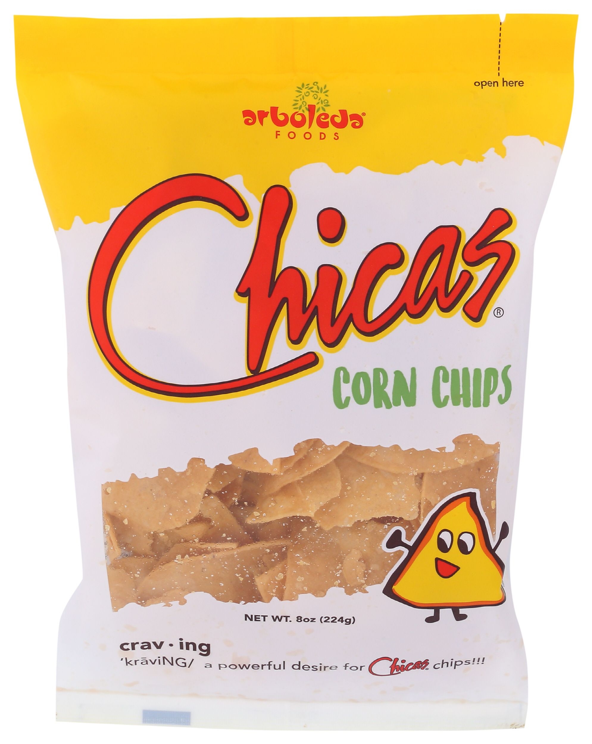 Chicas Original Corn Tortilla Chips, 8 Ounce -- 9 per case