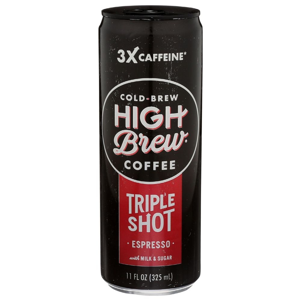 High Brew Triple Shot Espresso Cold Brew Coffee, 11 Fluid Ounce -- 12 per case