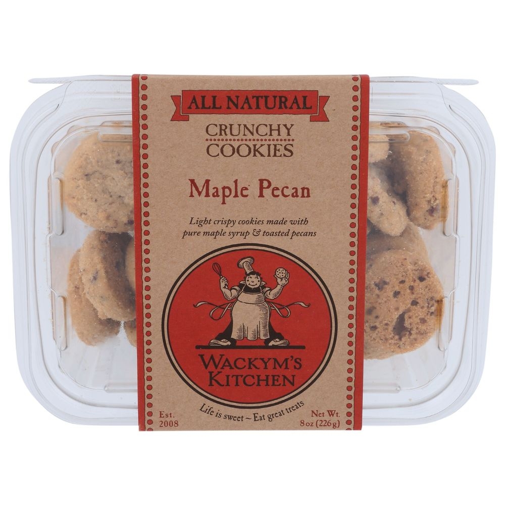 Wackyms Kitchen Maple Pecan Cookies, 8 Ounce -- 12 per case