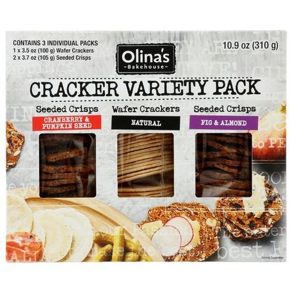 Olinas Bakehouse Cracker - Variety Pack, 10.9 Ounce -- 7 per case