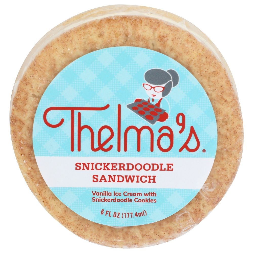 Thelmas Vanilla Ice Cream with Snickerdoodle Cookies, 6 Fluid Ounce -- 12 per case