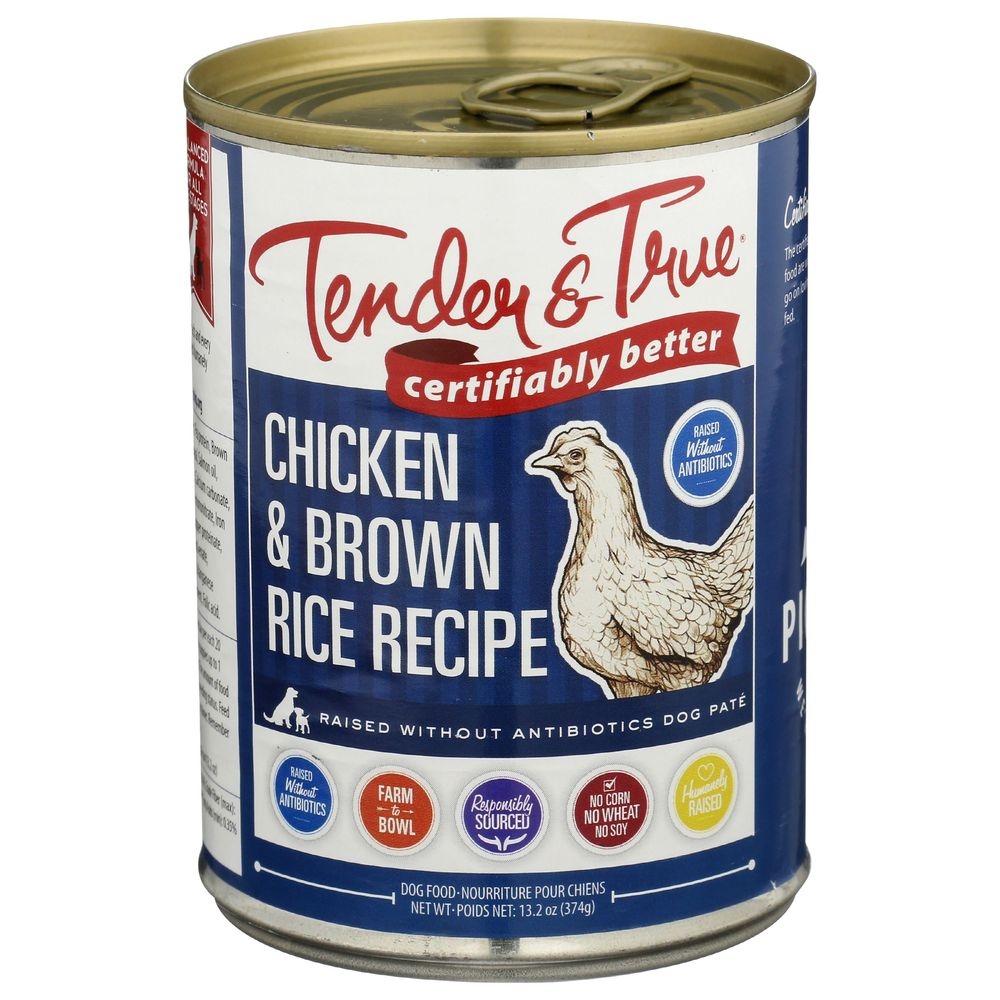 Tender and True Chicken and Brown Rice Wet Dog Food, 13.2 Ounce -- 12 per case