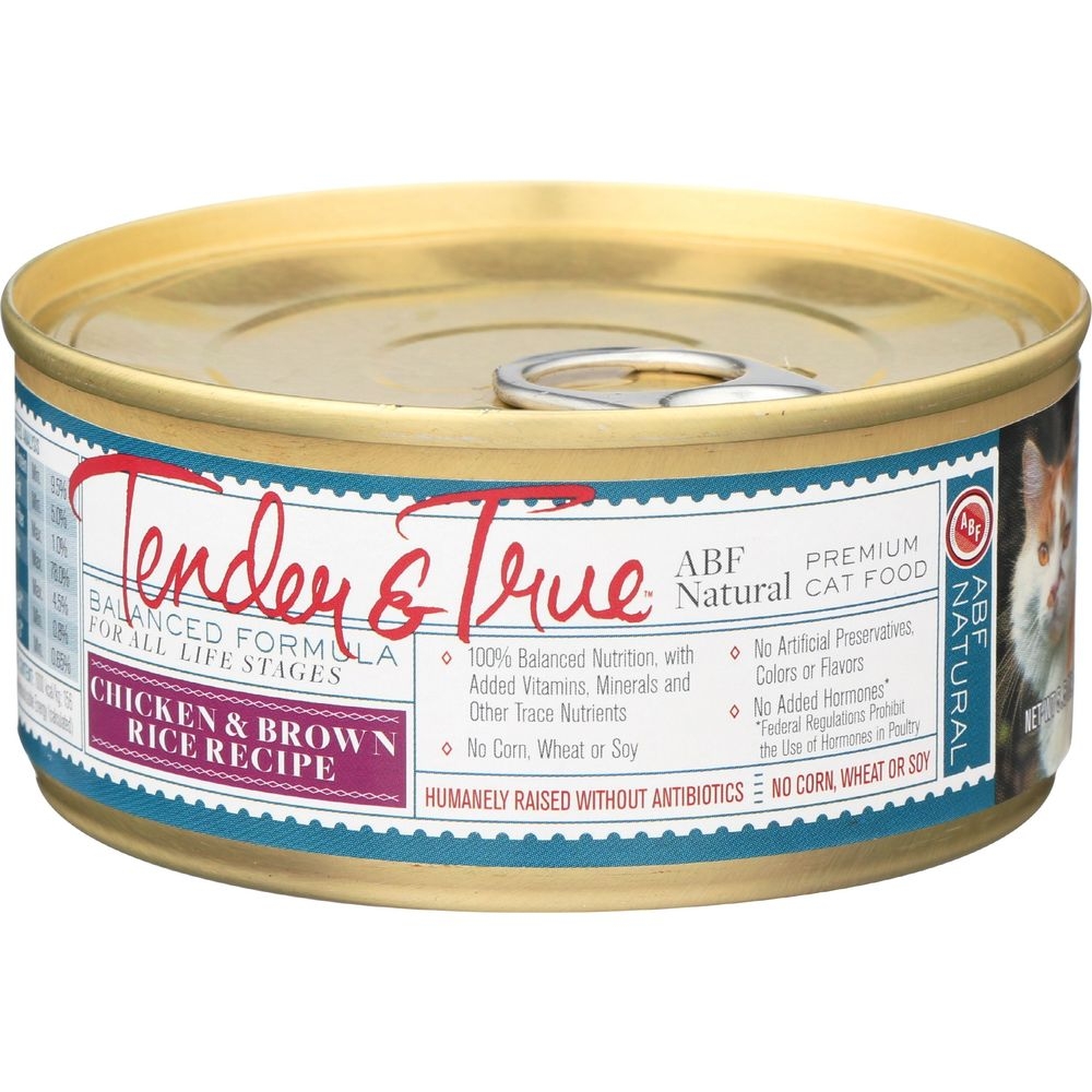 Tender and True Chicken and Brown Rice Recipe Dry Cat Food, 5.5 Ounce -- 24 per case