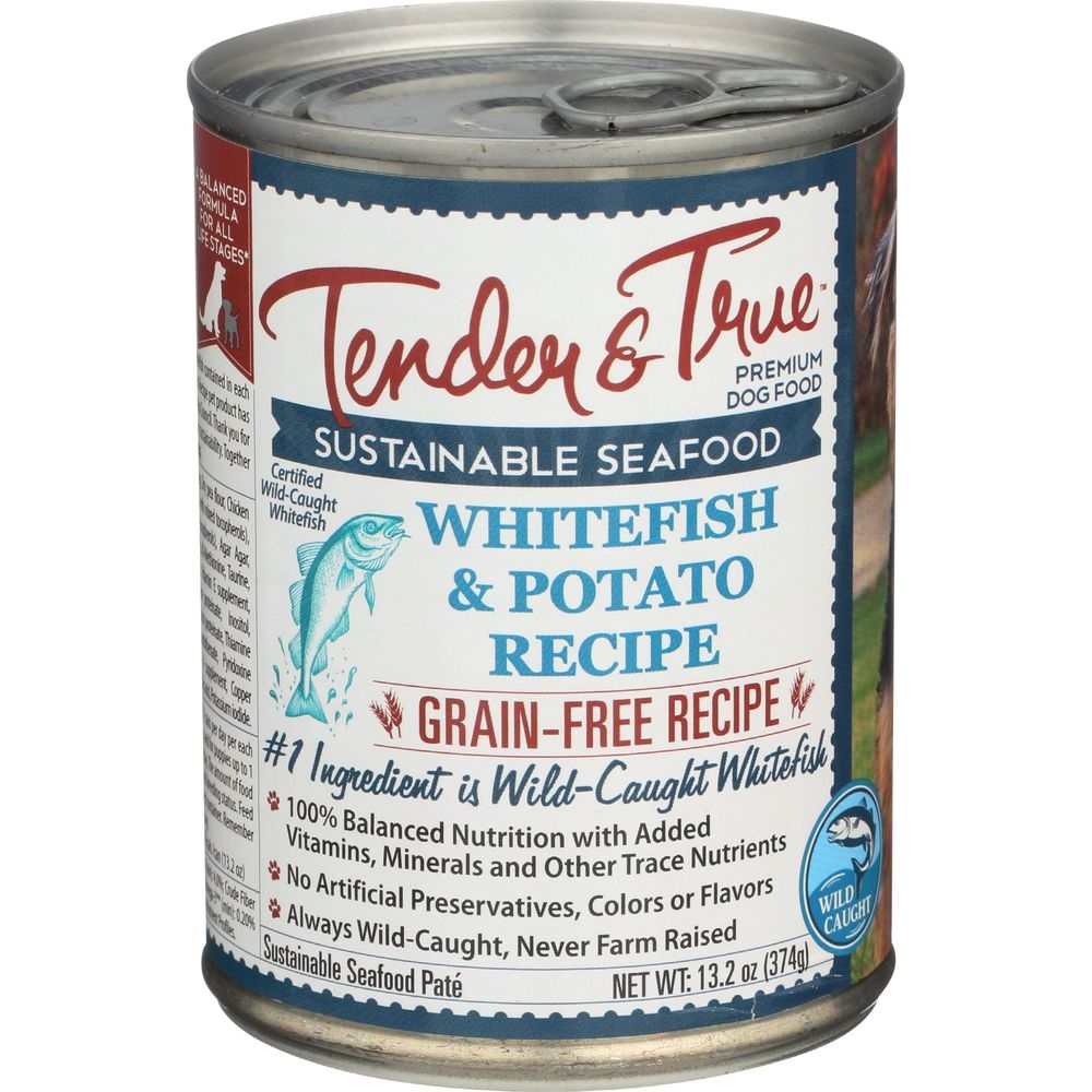 Tender and True Ocean Whitefish and Potato Recipe Wet Dog Food, 13.2 Ounce -- 12 per case