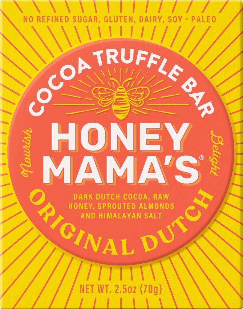 Honey Mamas Dutch Cacao Nectar Bar, 2.5 Ounce -- 12 per case