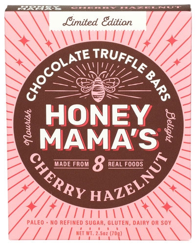Honey Mama’s Cherry Hazelnut Cocoa Truffle Bars, 2.5 Ounce -- 12 per case