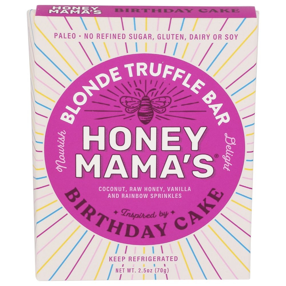 Honey Mamas Birthday Cake Blonde Truffle Bar, 2.5 Ounce -- 12 per case