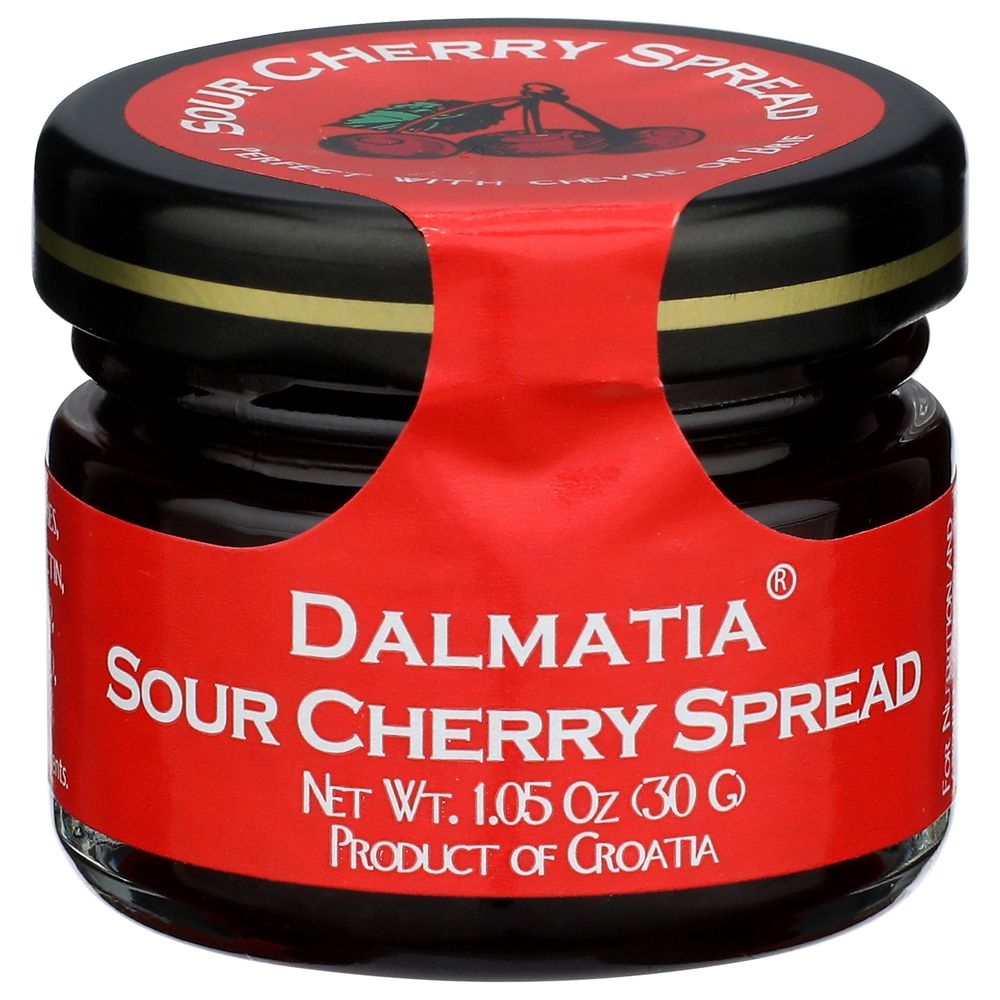 Dalmatia Sour Cherry Spread, 1.05 Ounce Mini Jar -- 30 per case